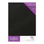 Crafter's Companion - Centura Pearl glitter karton 10vel - Black