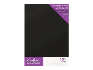 Crafter's Companion - Centura Pearl glitter karton 10vel - Black