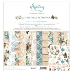 **-30%** Mintay Christmas Blessings paper set 30,5 x 30,5cm MT-CHB-07 12 vel double sided