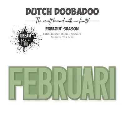 **-50%** Dutch Doobadoo Planner stencil Februari (NL) 470.784.362