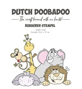 **EUROKNALLER** Dutch Doobadoo Rubber stamp Jungle Team 497.004.010