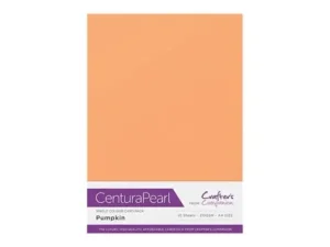 Crafter's Companion - Centura Pearl metallic karton 10vel - Pumpkin