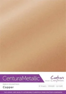 Crafter's Companion - Centura Pearl metallic karton 10vel - Copper