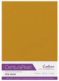 Crafter's Companion - Centura Pearl metallic karton 10vel - Old Gold