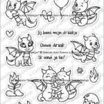 Stempel Draakjes (CDST-0159) - Carlijn Design