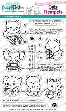 Stempel Spelletjes Pret (CDST-0162) – Carlijn Design