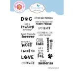 Elizabeth Crafts - Dog Days Stamps Elizabeth Crafts - Dog Days Sentiments  (CS442)