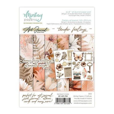 Art Journal Paper Pad 6×8 Inch Tender Feelings (MT-ART-P04) – Art Journal Paper Pad 6×8 Inch Tender Feelings (MT-ART-P04)