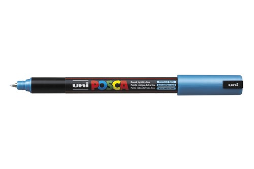Posca Marker Metallic Blauw PC1MR 0,7mm extra-fijn