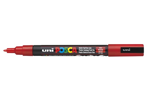 POSCA marker Rood PC3M –  fijn