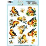 3D Cutting Sheet - Berries Beauties - Whispers of Nature - Yellow