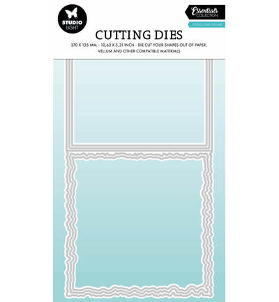 StudioLight Cutting Die Torn Edge Cardshape square Essentials nr. 1084