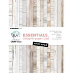 StudioLight Craftlab  Design Paper pad White wood Essentials nr. 430