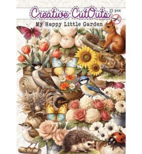 Creatief Art Creatief Art My Happy Little Garden - 23 stuks gestanste plaatjes