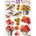 Creatief Art  My Happy Little Garden 01 Push out vel