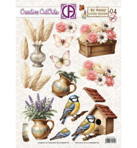 Creatief Art My Happy Little Garden 04 Push out vel