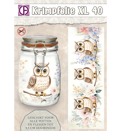 Creatief Art  Krimpfolie Fles/pot, tot 9.5cm, nr. 40