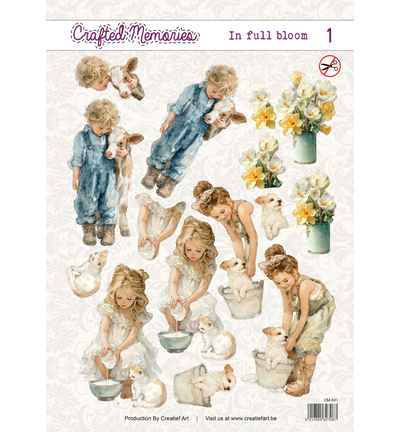 Creatief Art 3D Doordrukvel, In Full Bloom, 01