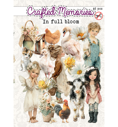 Creatief Art  Stansplaatjes – In Full Bloom, 46 stuks