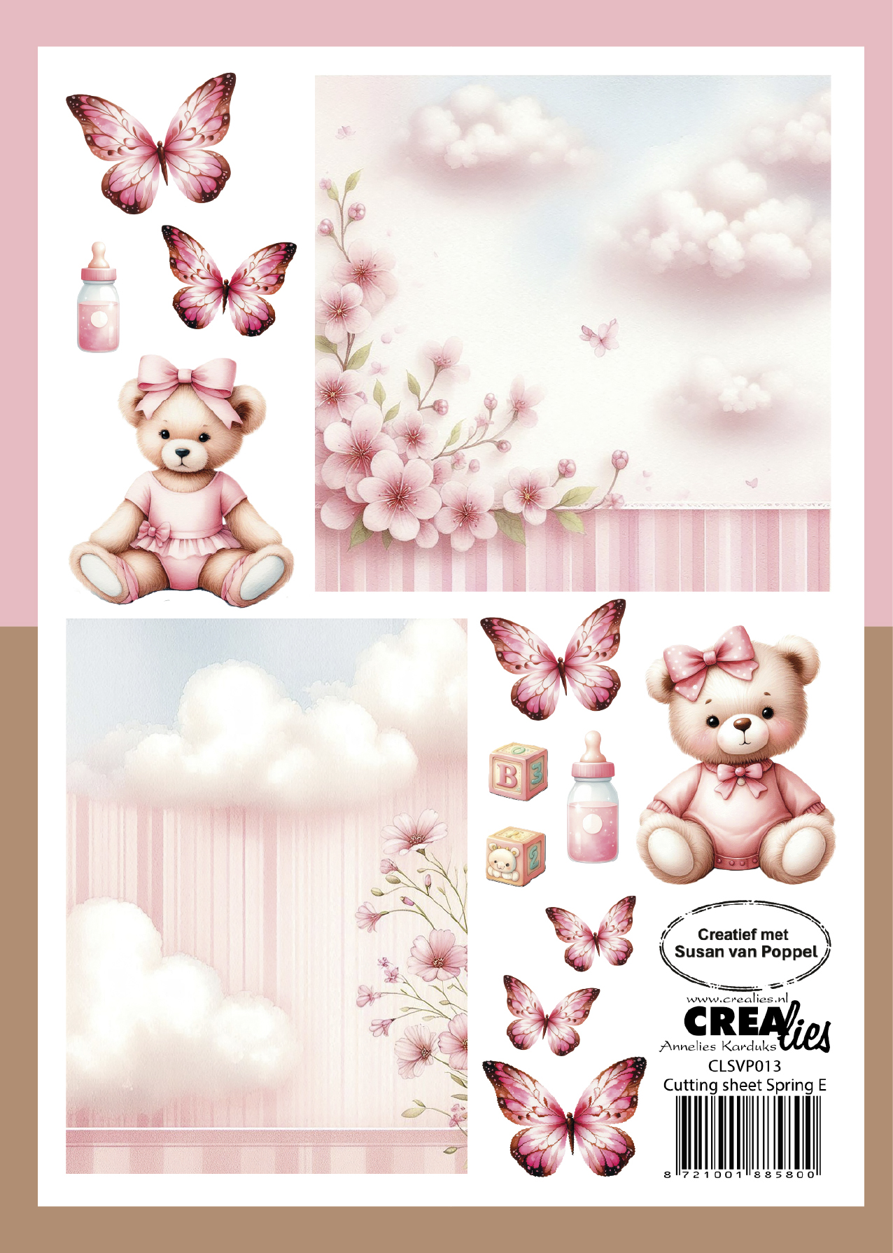 Crealies Knipvel Lente E  (per vel)