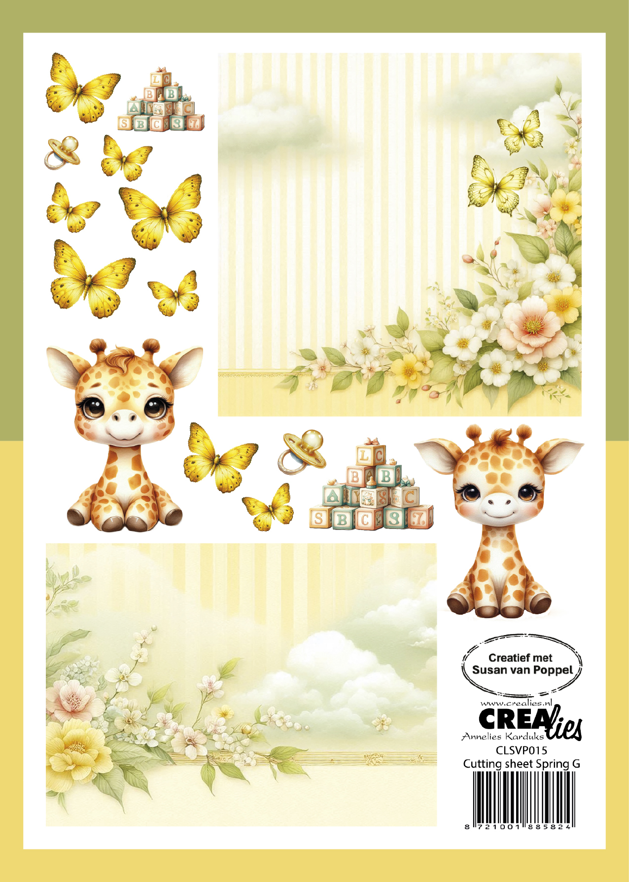 Crealies Knipvel Lente G  (per vel)