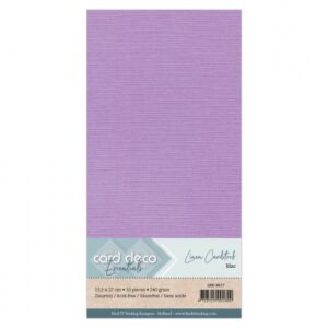Linnenkarton -Vierkante kaart - Lila nr 17