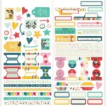 Say Cheese Happiest Place Cardstock Stickers Basics (26203)
