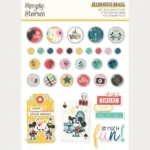 Say Cheese Happiest Place Decorative Brads (26231)