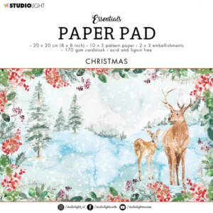 **-50%**StudioLight - Paperpad 20 x 20cm - Christmas Essentials