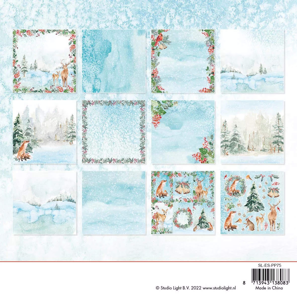**-50%**StudioLight - Paperpad 20 x 20cm - Christmas Essentials - Afbeelding 2