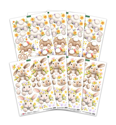 Card making kit: Bunny Kisses & Fluffy Tails – Katy Sue