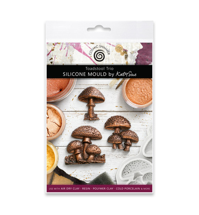 Cosmic Shimmer Silicone Mould, Toadstool Trio