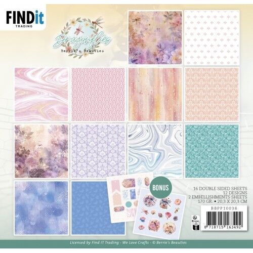 Paperpack – Berries Beauties – Dragonflies 20 x 20 cm