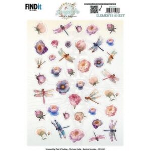 Cutting Sheet - Berries Beauties - Dragonflies - Small Elements