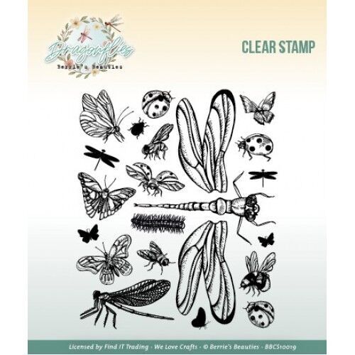 Clear Stamp- Berrie’s Beauties – Dragonflies