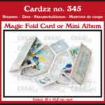 Crealies  - Cardzz stansen no. 345, Magic Fold (kaart of mini album)