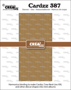 Crealies  - Cardzz stansen no. 387, Maak gestanste vormen (zoals CLCZ, CLNestXXL etc.) tot mini albums (harmonica)