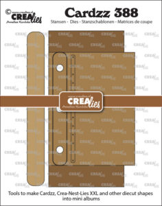 Crealies  -  Cardzz stansen no. 388, Maak gestanste vormen (zoals CLCZ, CLNestXXL etc.) tot mini albums (3x)