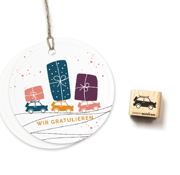 Cats on Appletrees – Mini Stamp Car 2
