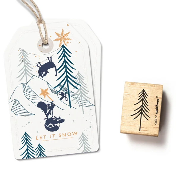 Cats on Appletrees – Stamp tree 8 (D)