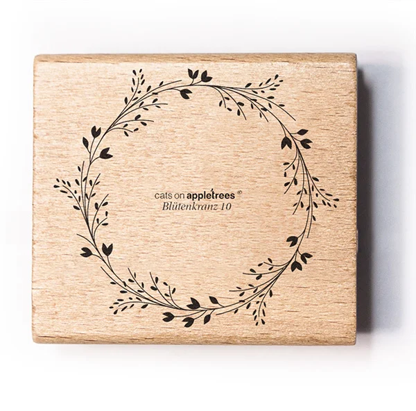 Cats on Appletrees – Stamp Flower Wreath 10