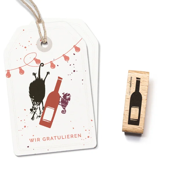 Cats on Appletrees – Stamp Bottle (D)