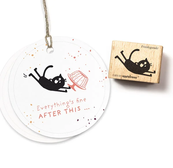 Cats on Appletrees – Stamp Friedegunde (jumping)