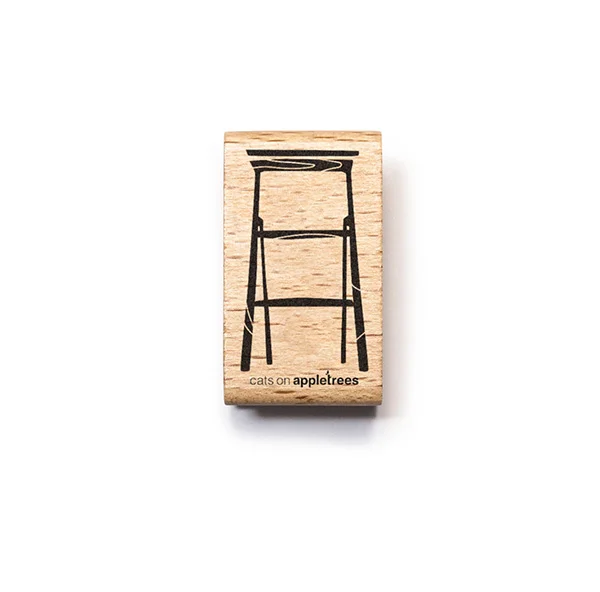 Cats on Appletrees – Stamp Wooden Table (D)
