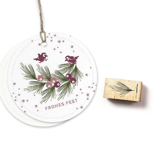 Cats on Appletrees – Stamp Pine Branch 2 (B)