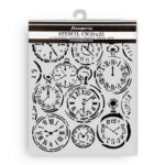 Stamperia - Gardens of Time - Cut laser stencil for Art and Craft - Mixed clocks