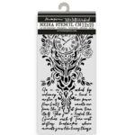 Stamperia - Gardens of Time - Cut laser stencil for Art and Craft - Clock and writing