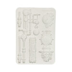 Stamperia - Gardens of Time - Silicon mould Designs for Art and Craft - Clocks and tubes