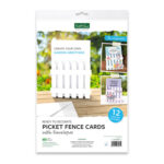 Picket Fence kaarten en enveloppen - Wit 127 x 178 mm