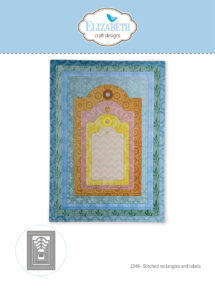 Beautiful Blooms - Elizabeth Craft -  Cutting die Stitched rectangles and labels